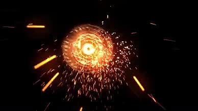 奇异博士魔法阵酷炫火焰粒子魔法盾AE模板视频的预览图